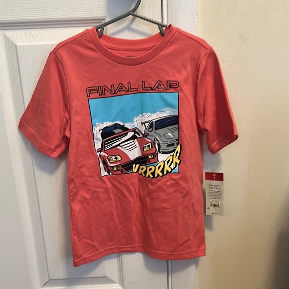 Final Lap Kids' Red Graphic Tee